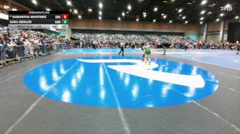 130 lbs Cons. Round 3 - Zara Zeidler, Casa Grande vs Samantha Martinez, Gregori