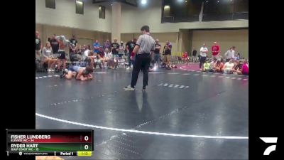 95 lbs Round 5 (8 Team) - Fisher Lundberg, Elevate WC vs Ryder Hart, Gulf Coast WC