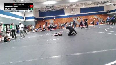 45 lbs 1st Place Match - Sunny Williams, KC Elite Training Center vs Colton Corey, Carolina Reapers