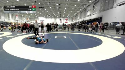 93 lbs Cons. Semi - Cole DeSanto, Hilton Jr Cadets Wrestling Club vs Ali Ahmed, HF-L Youth Wrestling