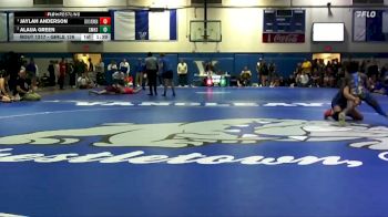 Girls 126 lbs 1st Place Match - Jaylah Anderson, Ocean Springs Women vs Alaija Green, St. Martin High School Girls