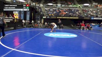 125 lbs 7th Place Match - Izzy Balsiger, Wis.-Eau Claire vs Brett Birchman, Wartburg