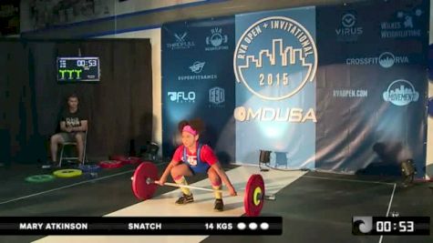 Women's Session 1 (48/53/58 Kg) Snatch