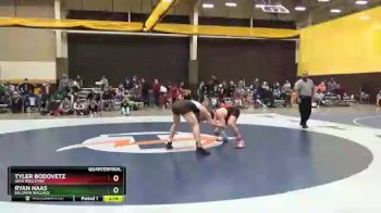 174 lbs Quarterfinal - Ryan Haas, Baldwin Wallace vs Tyler Bodovetz, Ohio Wesleyan