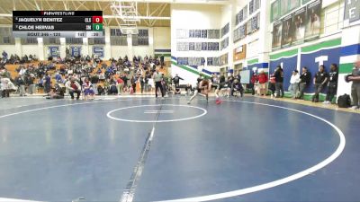 120 lbs Cons. Semi - Jaquelyn Benitez, Calexico vs Chloe Hervas, San Marcos
