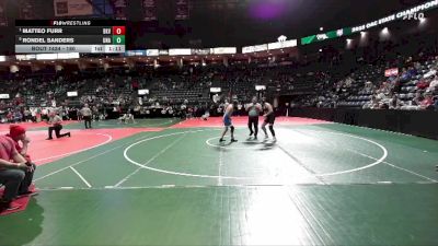 180 lbs Quarterfinal - Matteo Furr, BKV1 vs Rondel Sanders, Unattached