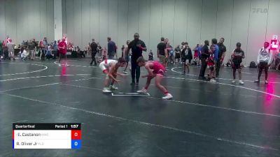 97 lbs Quarterfinal - Elijah Castanon, Miami Wrestling Club vs Ray Oliver Jr, Florida