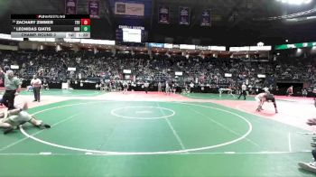 132 lbs Champ. Round 3 - Leonidas Giatis, HDH1 vs Zachary Zimmer, TEV1