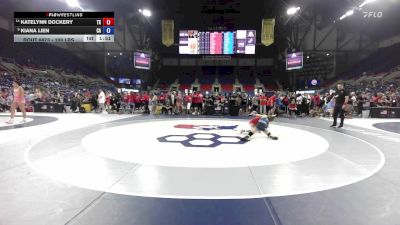 100 lbs Cons. Sub-semis - Katelynn Dockery, TX vs Kiana Lien, CA