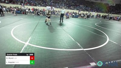 70 lbs Quarterfinal - Brody Wynd, Lions Wrestling Academy vs Liam Kappler, Choctaw Ironman Youth Wrestling