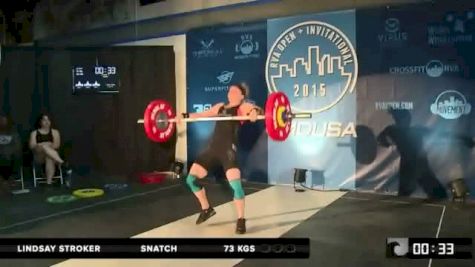 Lindsey Stroker Snatch 73 Kgs