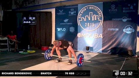 richard Bendekovic Snatch 70 Kgs