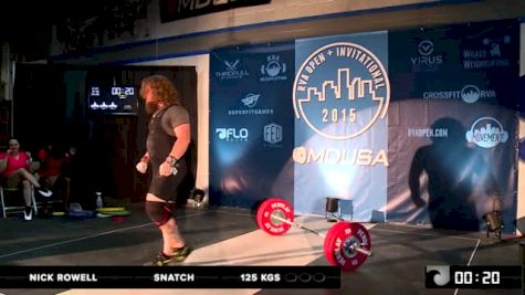 Nick Rowell Snatch 125 Kgs