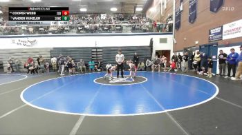 56 lbs Champ. Round 1 - Vander Kunzler, 208 Badgers Wrestling Club vs Cooper Webb, 208 Spartan WC
