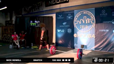 Nick Rowell Snatch 120 Kgs