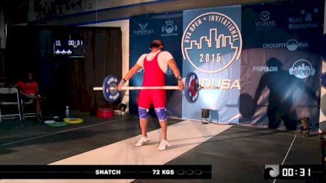 Nandalal Rasiah Snatch 72 Kgs