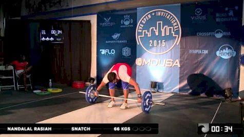 Nandalal Rasiah Snatch 66 Kgs