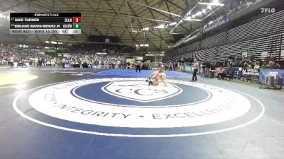 Boys 1A 285 lbs Cons. Round 2 - Emiliano Ibarra-Mendez JR, College Place vs Jake Turner, Zillah