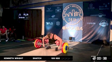 Kenneth Wright Snatch 109 Kgs 2