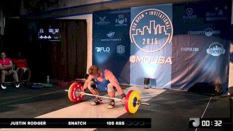 Justin Rodger Snatch 105 Kgs