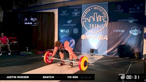 Justin Rodger Snatch 112 Kgs