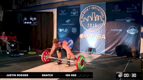 Justin Rodger Snatch 100 Kgs