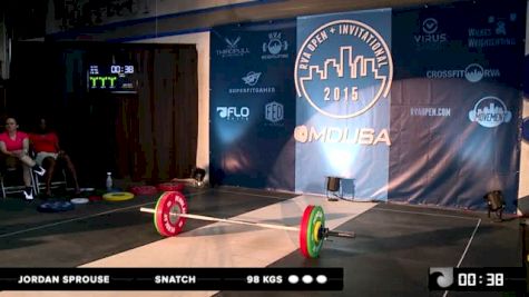 Jordan Sprouse Snatch 98 Kgs