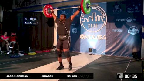 Jason German Snatch 95 Kgs