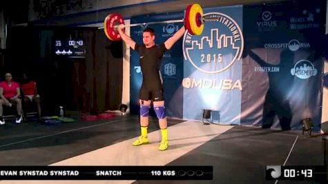 Evan Synstad Snatch 110 Kgs