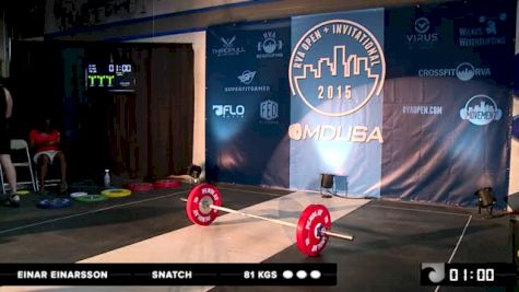 Einar Einarsson Snatch 81 Kgs
