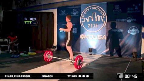 Einar Einarsson Snatch 77 Kgs