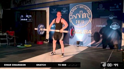 Einar Einarsson Snatch 72 Kgs