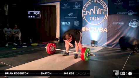 RVA Men's Invitational Brian Edgerton Snatch 146 Kgs