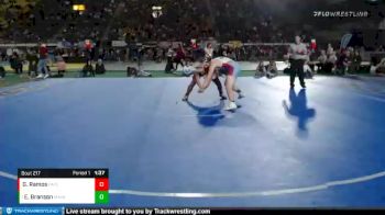 3A 195 lbs Quarterfinal - Easton Branson, Marsh Valley vs Gabriel Ramos, Payette