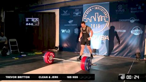 RVA Men's Invitational Trevor Britton CJ 165 Kgs 1