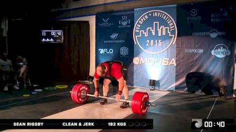 RVA Men's Invitational Sean Rigsby CJ 182 Kgs