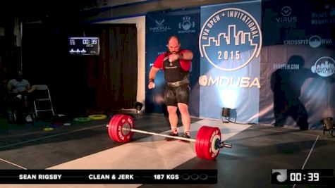 RVA Men's Invitational Sean Rigsby CJ 187 Kgs