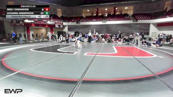 135 lbs Quarterfinal - Seely Chronister, El Reno HS Girls vs Lucianna Underwood, Catoosa High School Girls