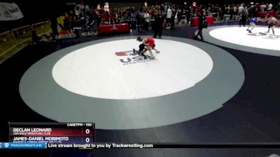 100 lbs Quarterfinal - Declan Leonard, USA Gold Wrestling Club vs James-Daniel Morimoto, Manteca Cobras Wrestling Club