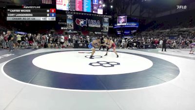 165 lbs Champ. Rd Of 128 - Carter Wickes, OH vs Cory Langenberg, NE