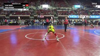 74/81 5th Place Match - Clay Davis, Frenchtown Wrestling Club vs Kale Stokes, Conrad Wrestling Club