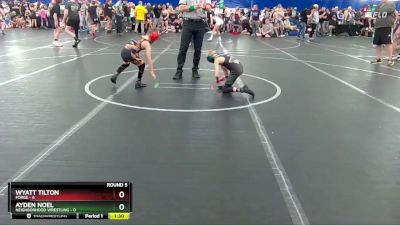 52 lbs Round 5 (8 Team) - Wyatt Tilton, FORGE vs Ayden Noel, Neighborhood Wrestling