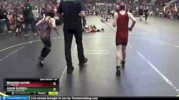 67 lbs Champ. Round 1 - Gavin Bussell, Saranac Youth WC vs Bransen Glynn, St Johns WC