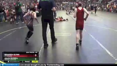 67 lbs Champ. Round 1 - Gavin Bussell, Saranac Youth WC vs Bransen Glynn, St Johns WC