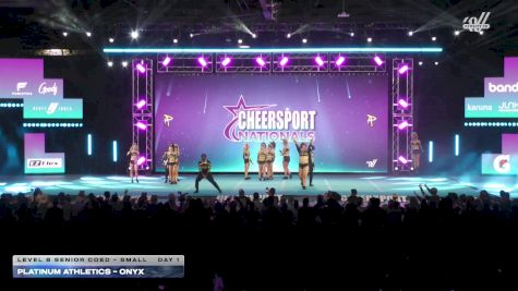 Platinum Athletics - Onyx [2026 L6 Senior Coed - Small Day 1] 2026 CHEERSPORT National All Star Cheerleading Championship
