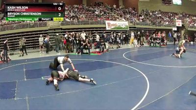 92 lbs Quarterfinal - Bryson Christenson, Ravage vs Kash Wilson, Devils Wrestling