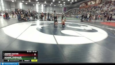 63-67 lbs Round 1 - Johnny Mathis, Moses Lake WC vs Dominic Parmalee, Punisher Wrestling Company