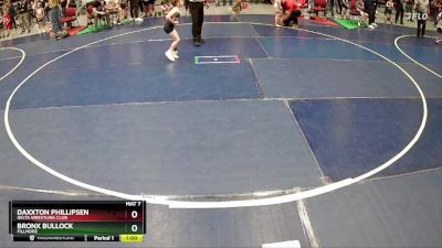 58 lbs 1st Place Match - Daxxton Phillipsen, Delta Wrestling Club vs Bronx Bullock, Fillmore