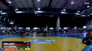 120 lbs Cons. Round 3 - Tomas Melendez, Pit Bull Wrestling Academy vs Terryl Wright, Warriors Wrestling