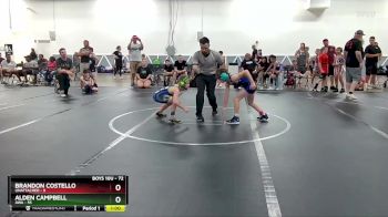 72 lbs Cons. Round 3 - Brandon Costello, Unattached vs Alden Campbell, AWA